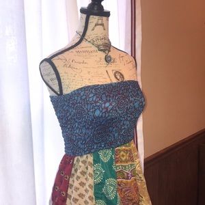 India Boutique Strapless Dress/Coverup